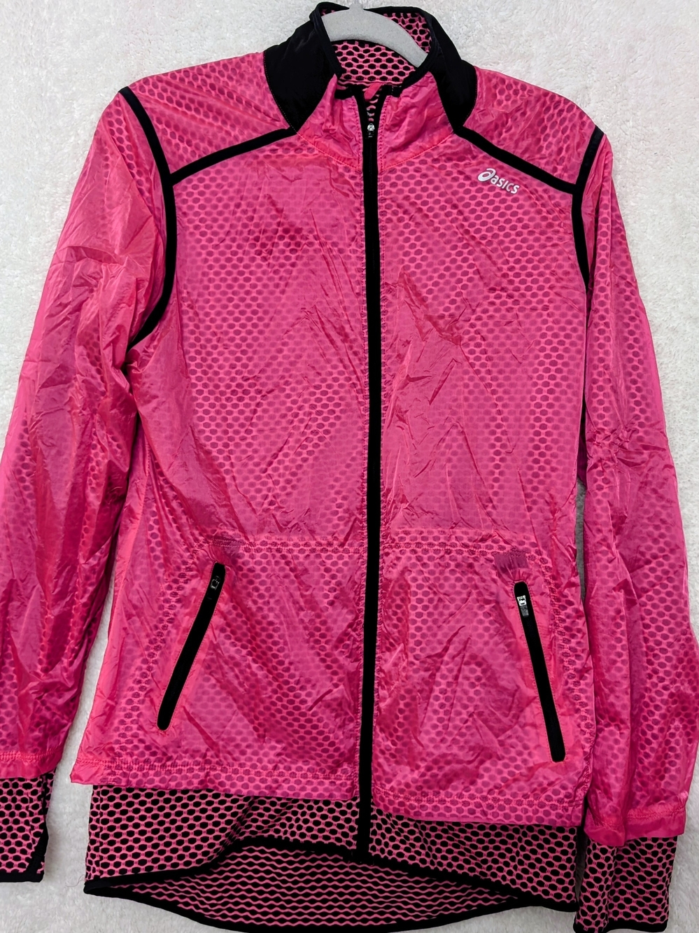 ASICS Women's Hot Pink Lightweight Running Jacket